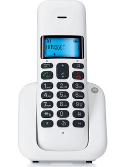 Motorola T301 Ασύρματο Τηλέφωνο με Ανοιχτή Ακρόαση Λευκό