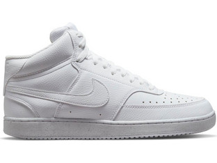 Nike Court Vision Mid Next Nature Ανδρικά Sneakers Μποτάκια Λευκά DN3577-100