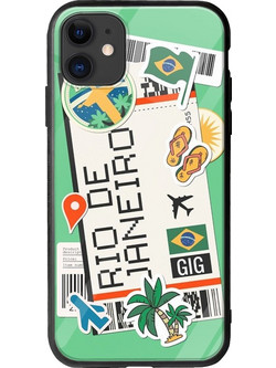 Θήκη Ticket To Rio De Janeiro iPhone 11 Groove TPU (Tempered Glass και TPU)