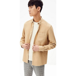 Celio Ανδρικό Πουκάμισο Μακρυμάνικο Raten Beige
