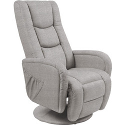 PoliHome Πολυθρόνα Relax Ανακλινόμενη Γκρι Elzar II 162398529