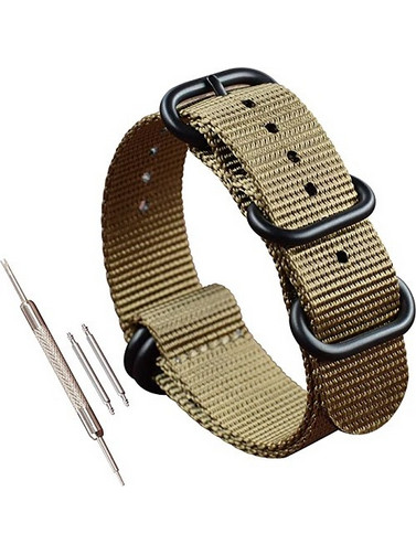 VIN BAND NYLON STRAP LIGHT BROWN 20mm