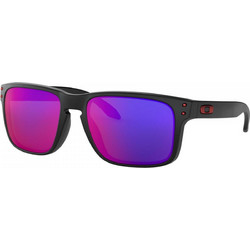 Oakley OO9102 36 Ανδρικά Γυαλιά Ηλίου Τετράγωνα Κοκάλινα Μαύρα με Μωβ Καθρέπτη Φακό