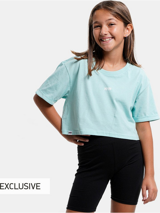 Nuff Παιδικό Crop Top Κοντομάνικο Πράσινο Mint NU72210141-33