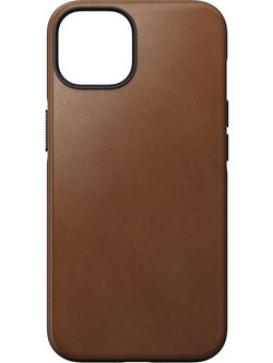 Nomad Modern Leather Back Cover with MagSafe English Tan (iPhone 14)