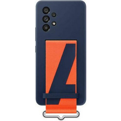 Samsung Silicone Cover with Strap Navy Blue (Galaxy A53)