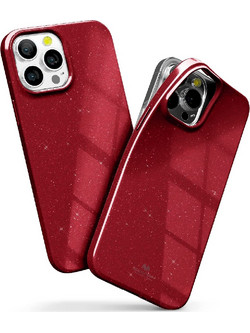 Mercury Goospery Pearl Jelly Back Coverr Red (iPhone 13 Pro Max)