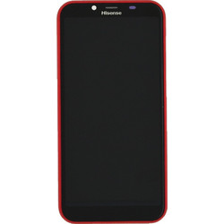 Γνήσια Οθόνη & Μηχανισμός Αφής Hisense F17 Κόκκινη με Πλαίσιο