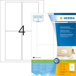 Αυτοκόλλητες Ετικέτες Herma 78x139.7 100-Sheets (4472)