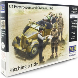 MASTER BOX LTD Hitching Ride Us Paratroopers & Civilians 1945 1:35