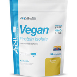 NLS Vegan Isolate Banana Φυτική Πρωτεΐνη Γράμμωσης Χωρίς Γλουτένη 1kg