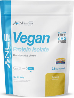 NLS Vegan Isolate Banana Φυτική Πρωτεΐνη Γράμμωσης Χωρίς Γλουτένη 1kg