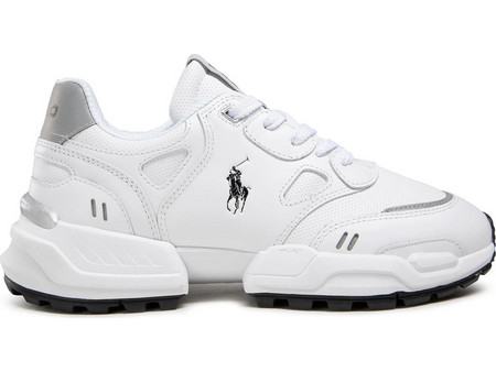 Polo Ralph Lauren Jogger Leather Ανδρικά Sneakers Λευκά 809835371-001