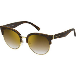 Marc Jacobs MARC 170/S 086/JL Γυναικεία Γυαλιά Ηλίου Στρογγυλά Κοκάλινα Μεταλλικά Καφέ με Καφέ Polarized Φακό