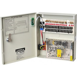 Τροφοδοτικό switching 18 εξόδων 12VDC/10A, σε μεταλλικό κουτί, με προστασία από βραχυκυκλώμα (multifuse) EOS PS-1210C18
