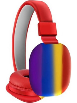 AH-806B Ασύρματα Bluetooth Ακουστικά Over Ear Κόκκινα
