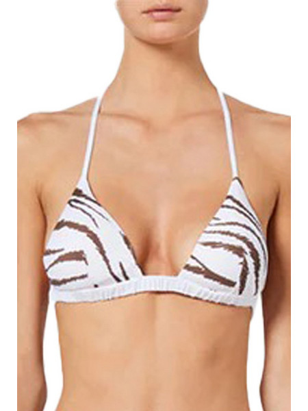 Sundek Bikini Top Τριγωνάκι Animal Print Λευκό GW324KTL629S