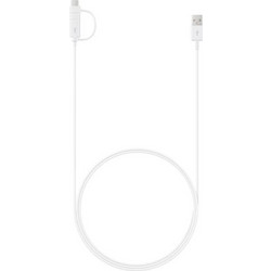 Samsung Regular USB to Type-C / micro USB Cable 3A Λευκό 1.5m (EP-DG930DWEGWW)