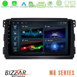 Bizzar U-M8-SM0833 Ηχοσύστημα Αυτοκινήτου με Οθόνη Αφής USB Bluetooth & GPS