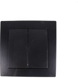 Διακόπτης κομμυτατέρ χωνευτός 10A 250V Μαύρος 013427 BENSON