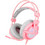 Sades A6 Gaming Headset Over Ear Pink White