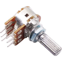 B100K Dual Stereo Potentiometer Pot - 6Pin
