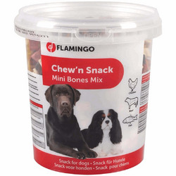 Flamingo Chew 'N' Snack Μini Bones Mix 500gr