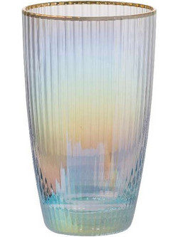 Artekko Ποτήρι Νερού Γυάλινο Gold 77308-DS