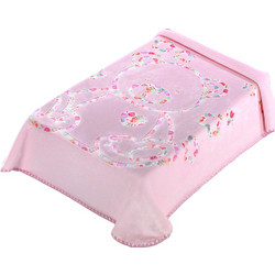 Morven 3D Art Baby I04 Κουβέρτα Κούνιας Βελουτέ 110x140 Ροζ