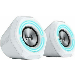 Edifier G1000 Ασύρματα Ηχεία Υπολογιστή 2.0 5W με Bluetooth & RGB Φωτισμό White