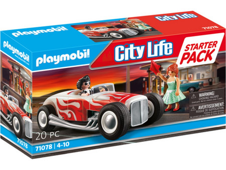 Playmobil City Life Ζευγάρι με Vintage Αυτοκίνητο για 4-10 Ετών 71078