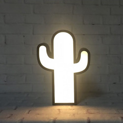 ΑΣΠΡΟΠΙΝΑΚΑΣ ME LED CACTUS