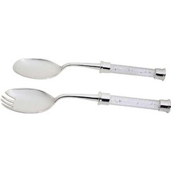 Κουτάλες Σερβιρίσματος (Σετ 2Τμχ) PET108 27cm Clear-Silver Espiel Ανοξείδωτο Ατσάλι