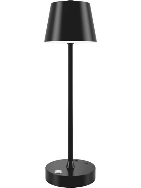 It-Lighting 3CCT Πορτατίφ Αφής LED με Μπαταρία Μαύρο Φ11xΥ38cm