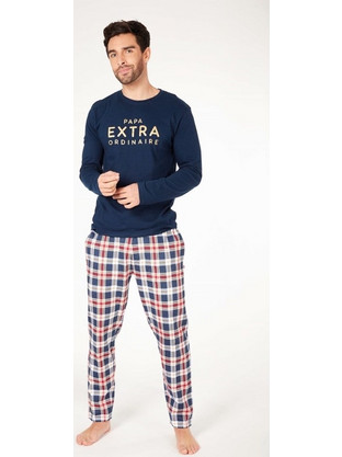 Dodo Men's Ανδρική Χειμερινή Πυζάμα + Δώρο ΜπόξερDH.EXT.PY