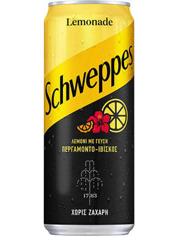 Schweppes Lemonade (Bergamot - Hibiscus) Κουτί 330ml