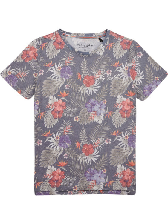 Teddy Smith Παιδικό T-Shirt Κοντομάνικο Γκρι 61007183D-351