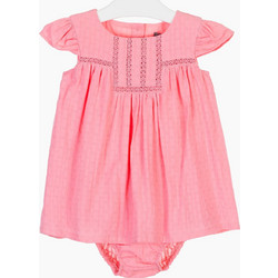 Losan Φόρεμα Short Sleeve Dress With Lace 018-7024AL-456 Σομόν Κορίτσι