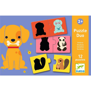 Παιδικό Puzzle Djeco To Ζωάκι & Η Σκιά Του 2x12 Κομμάτια