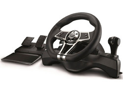 Hurricane Gaming Steering Wheel PS4/PS3 Τιμονιέρα 270° με Ταχύτητες & Πετάλια για PC / PS4 / PS3 / Switch & PS5