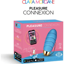 Clara Morgane Pleasure Connection Egg Δονητής Egg για Ζευγάρια με App Control Μπλε