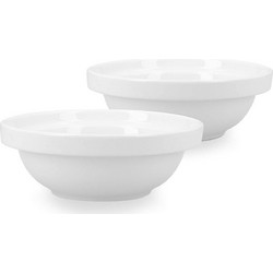 Navaris Replacement Bowls - Σετ με 2 Κεραμικά Μπολ Αντικατάστασης Φαγητού και Νερού για Βάση Navaris 50533.01 για Κατοικίδια - 600ml - White (51398.04)