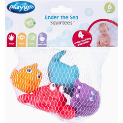 Playgro Under The Sea Squirtees Σετ Μπουγελόφατσες 6+ Μηνών 4τμχ