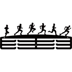 Κρεμάστρα μεταλλίων μεταλλική RUNNING MEN - 400*158*1,6mm