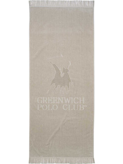 Greenwich Polo Club 3734 Πετσέτα Θαλάσσης Εκρού 70x170cm