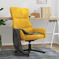 vidaXL Πολυθρόνα Relax Περιστρεφόμενη Βελούδινη Κίτρινη 341115