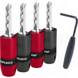Audioquest SureGrip-300 BFA-Bananas silver plated - 4 τεμαχια (7065851214)
