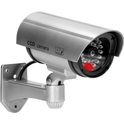 ORNO DUMMY ΚΑΜΕΡΑ CCTV ΓΚΡΙ ΜΕ LED