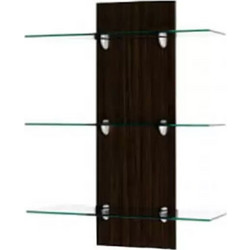 Ξύλινο Μαύρο Ράφι με Led 80x114x20cm 1τμχ