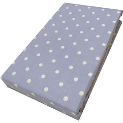 Komvos Σεντόνι Μονό Βαμβακερό με Λάστιχο 100x200+20 Dots Lavender